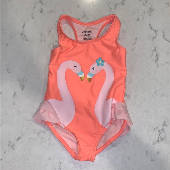carter's flamingo swimsuit